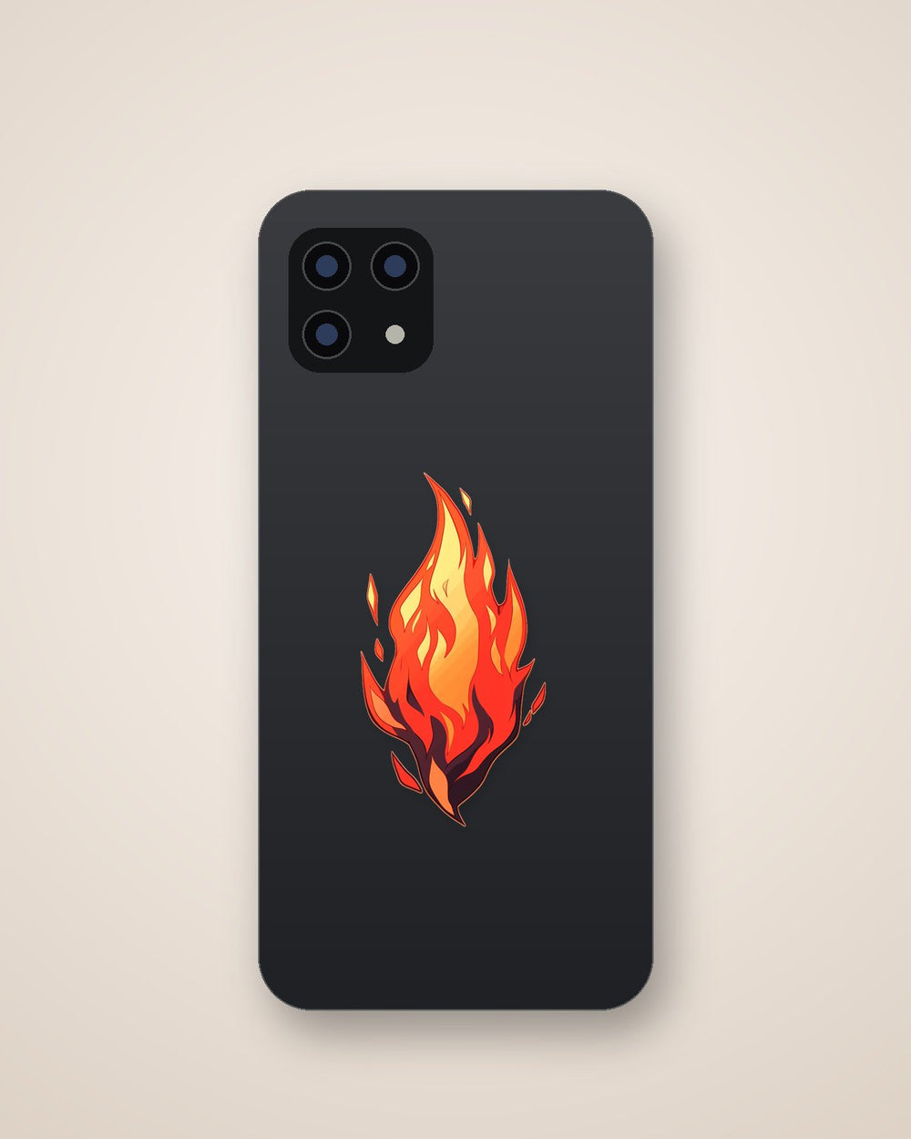 Red & Orange Fire Aesthetic Sticker