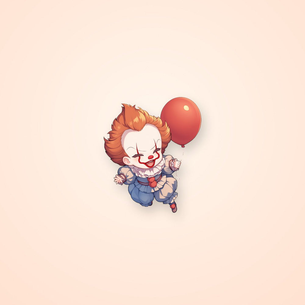 Chibi Pennywise with Balloon Sticker