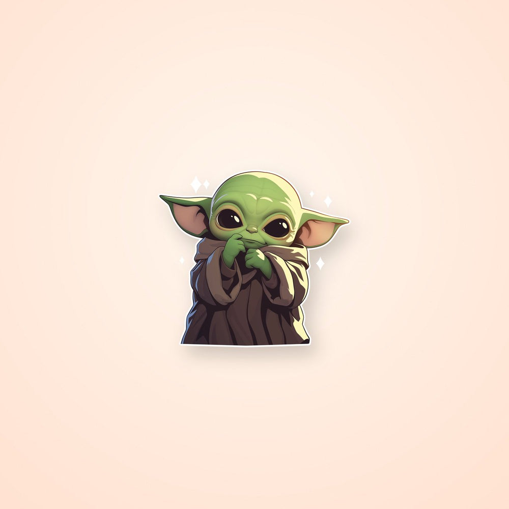 Baby Yoda Cute Galaxy Sticker