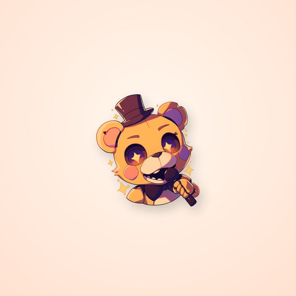 Cute Fnaf Glamrock Freddy Sticker