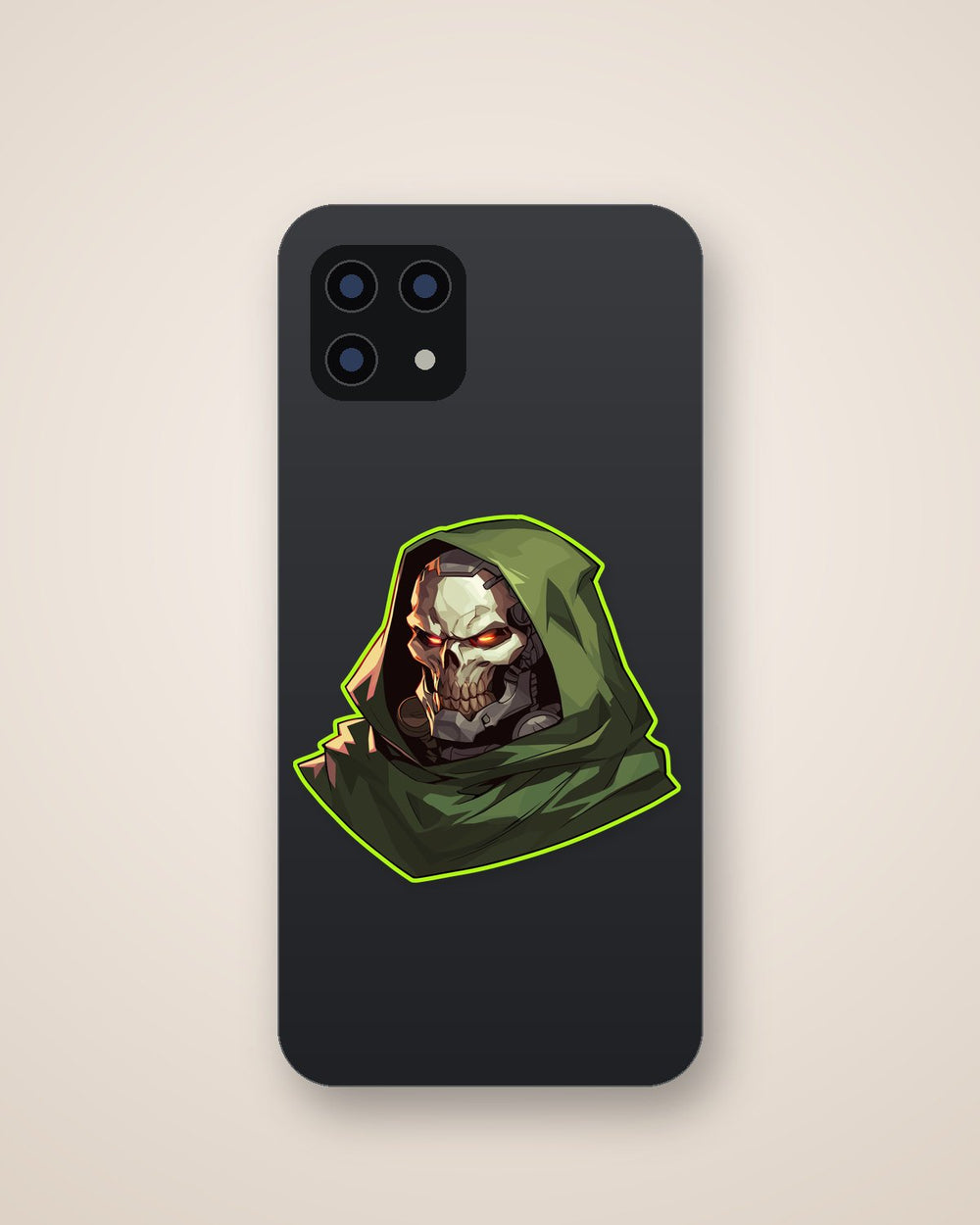 Marvel Dr Doom Robot Skull Sticker