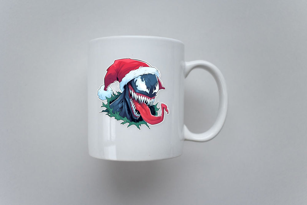 Marvel Venom in Christmas Hat Sticker