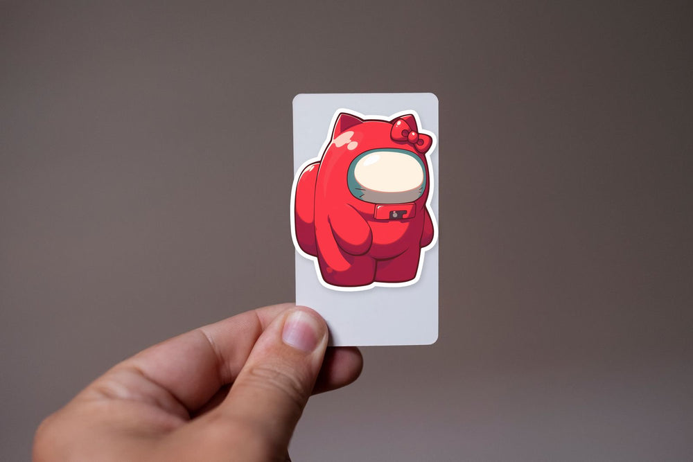 Hello Kitty Among Us Crewmate Sticker
