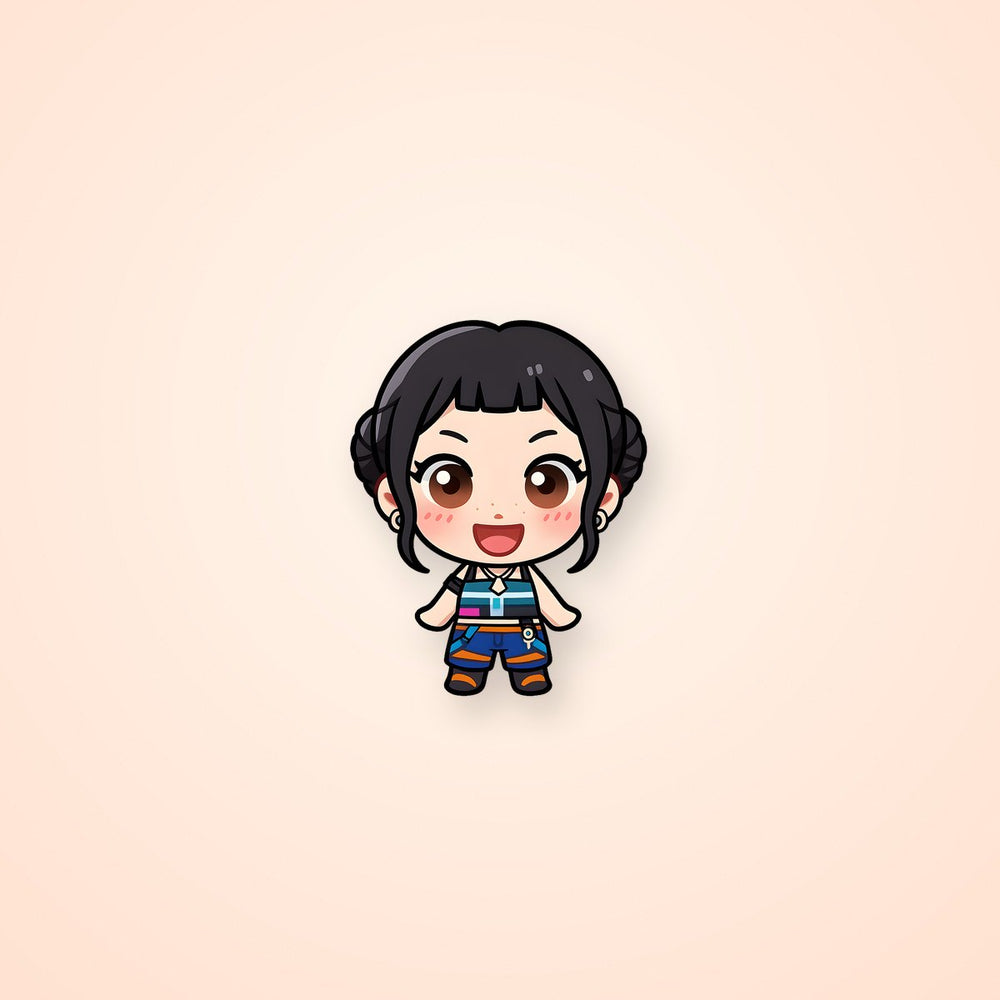 Chibi Zoey Kpop Demon Hunters Sticker