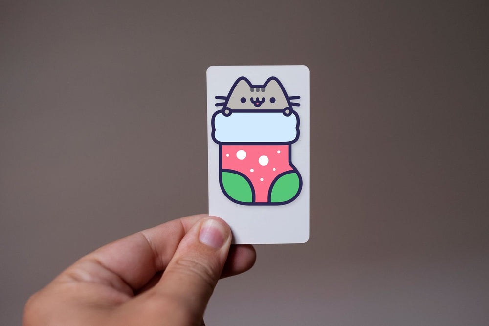 Pusheen Christmas Stocking Sticker