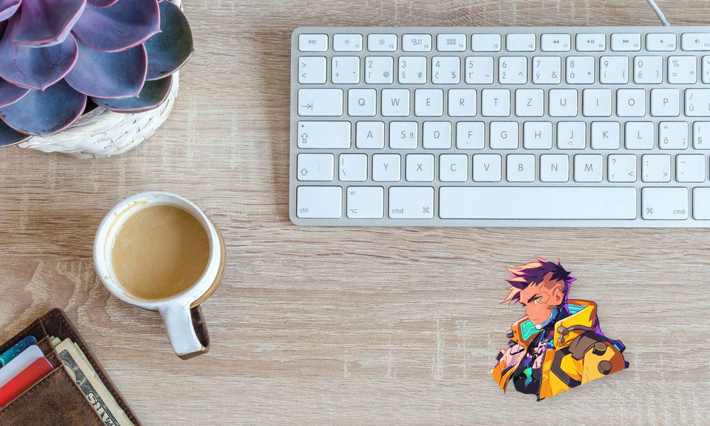 Cyberpunk Edgerunners Neon Warrior Sticker