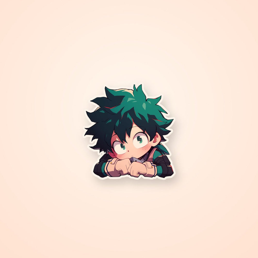 Deku Chibi Mha Sticker