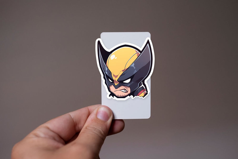 Chibi Angry Wolverine X-Men Sticker