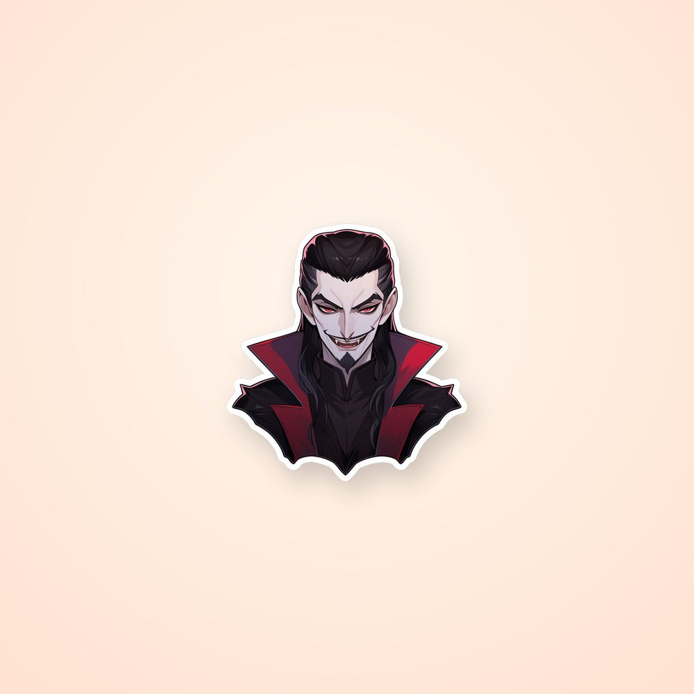 Halloween Smiling Dracula Sticker