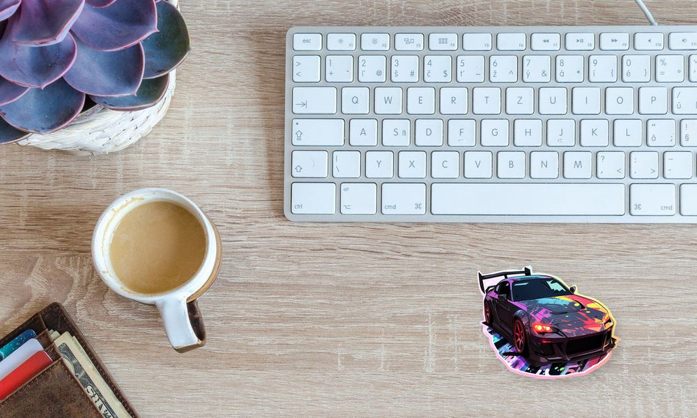 Street Racing Car Bright Sticker