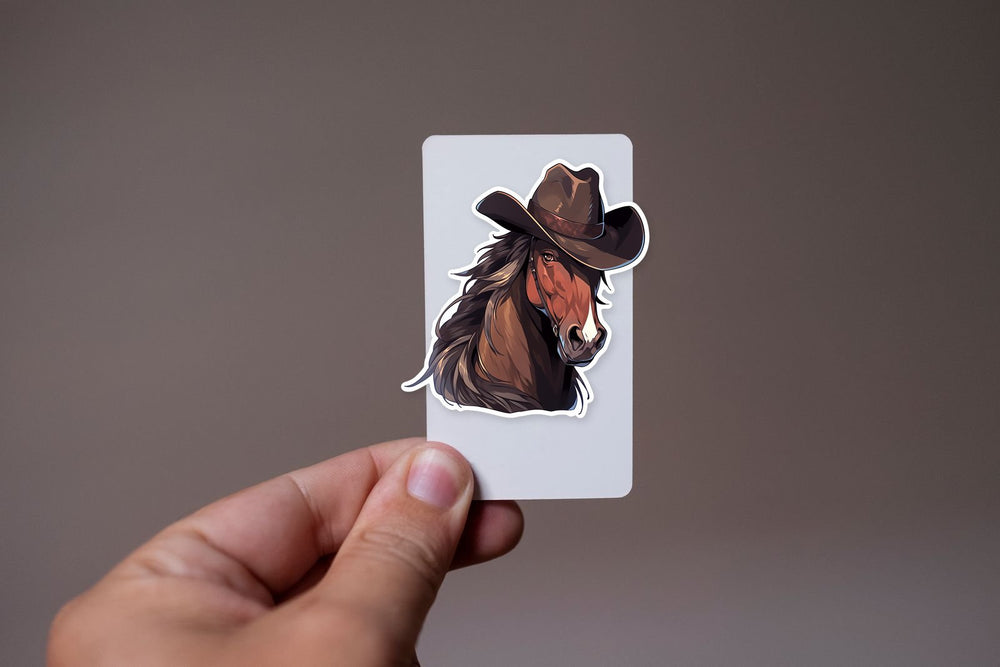Horse with a Cowboy Hat Sticker