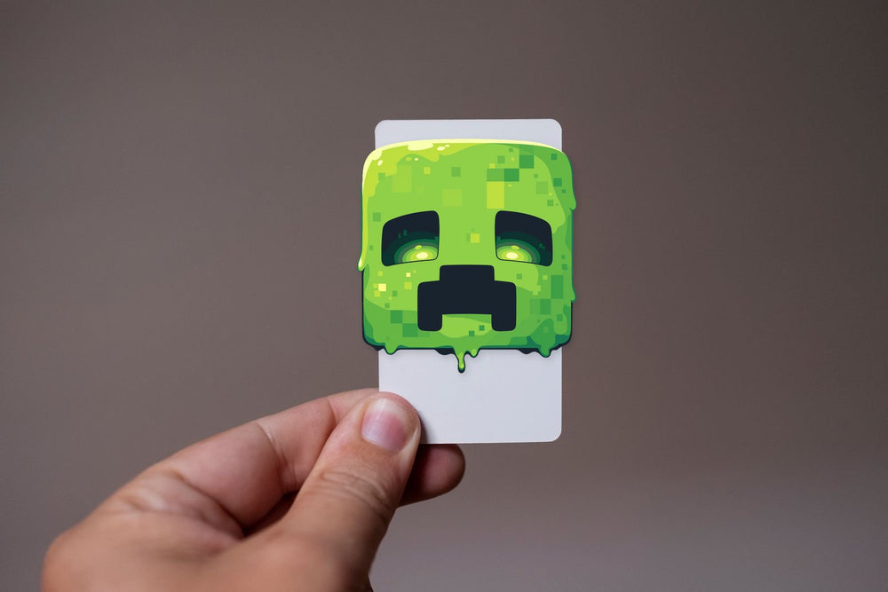 Minecraft Creeper Melting Goo Sticker