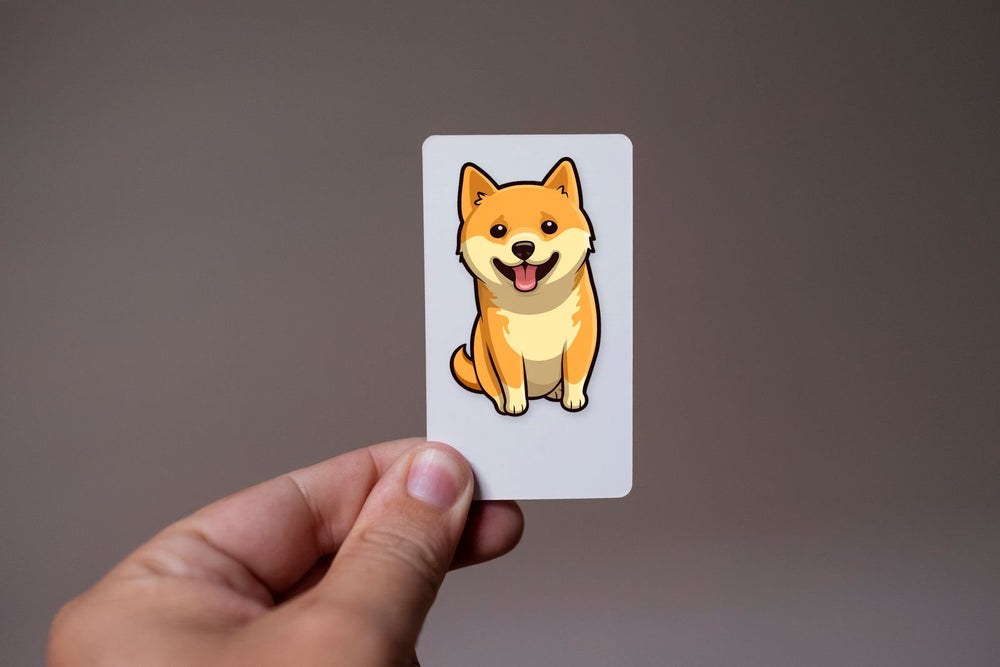 Cartoon Shiba Inu Dog Sticker