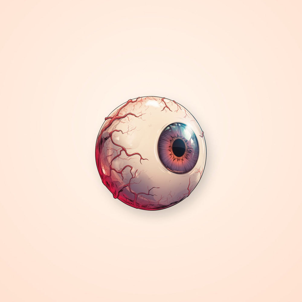 Creepy Eyeball Halloween Sticker