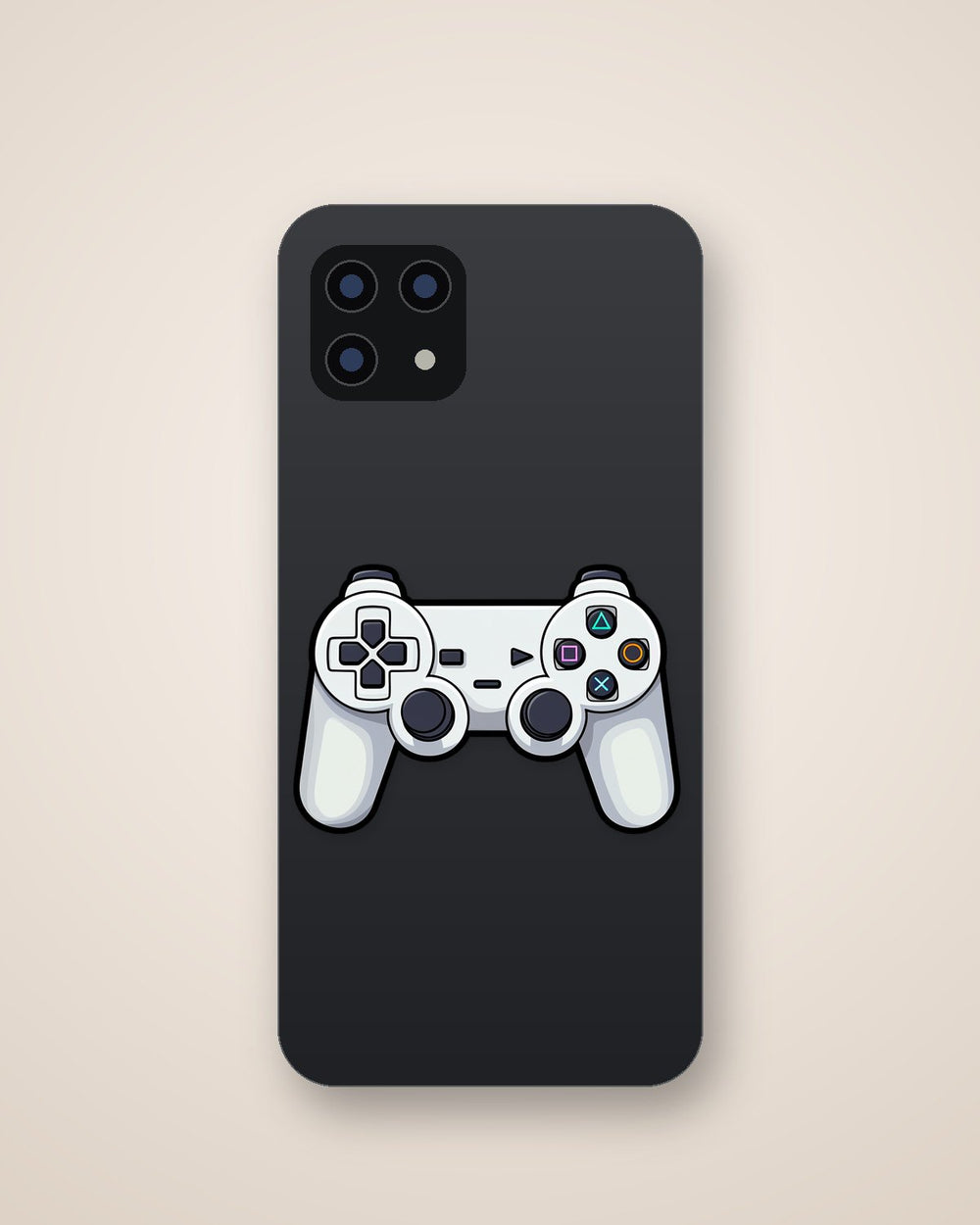 White Playstation Gamepad Cartoon Sticker