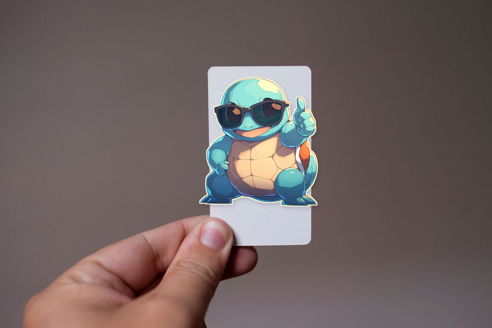 Squirtle Thumbs Up Sunglasses Sticker