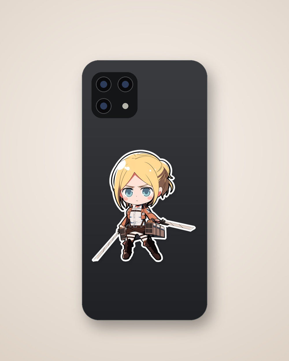 Attack on Titan Chibi Annie with Swords Sticker