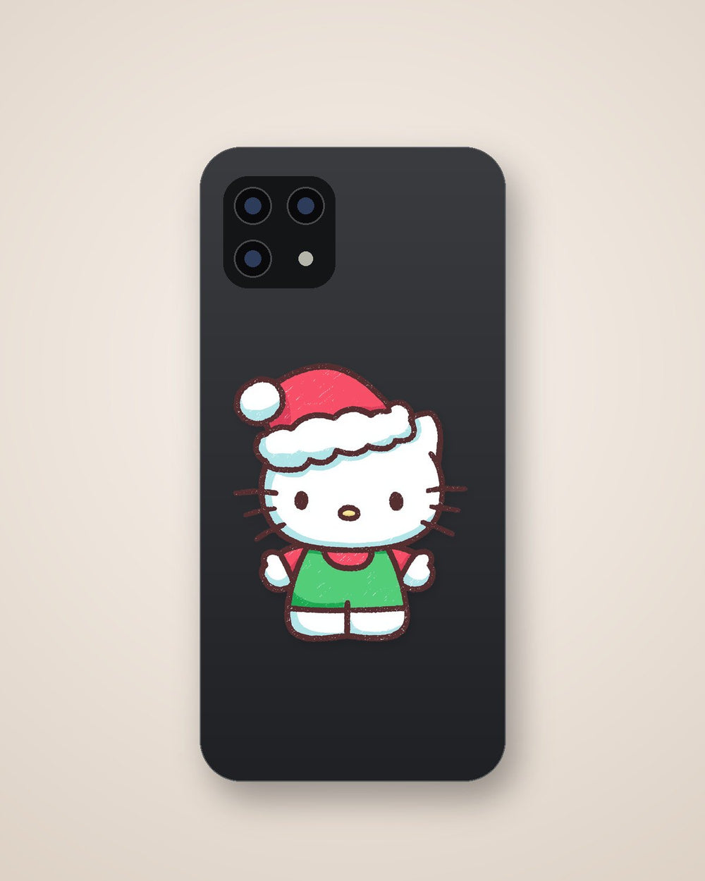 Hello Kitty Christmas Hat Sticker