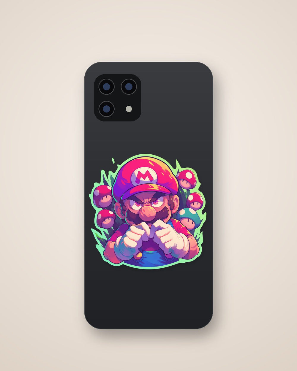 Hype Mario Powered-Up Sticker