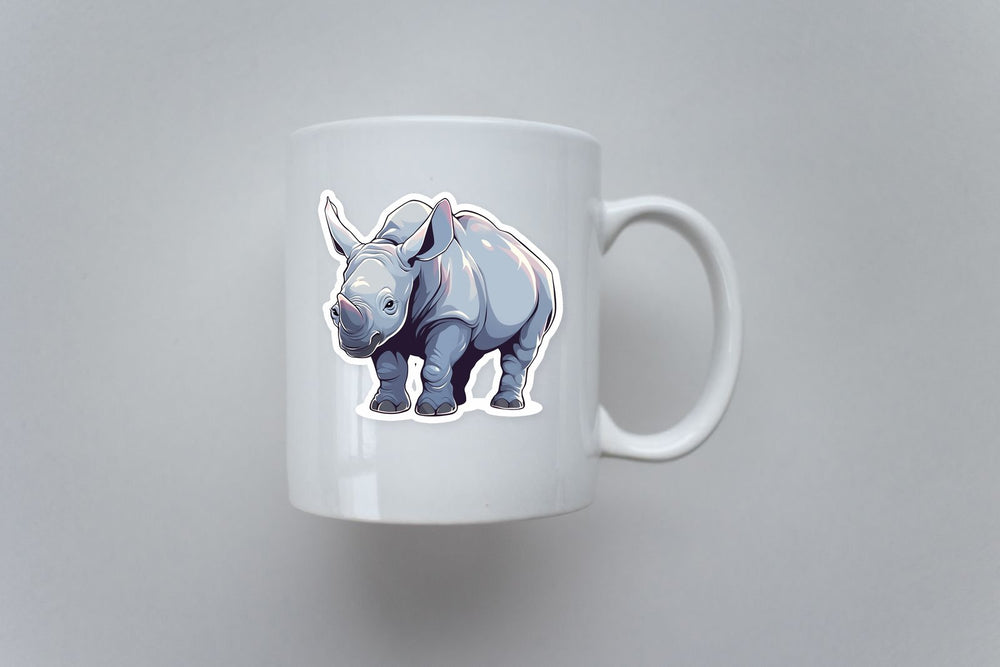Aesthetic Rhinoceros Sticker