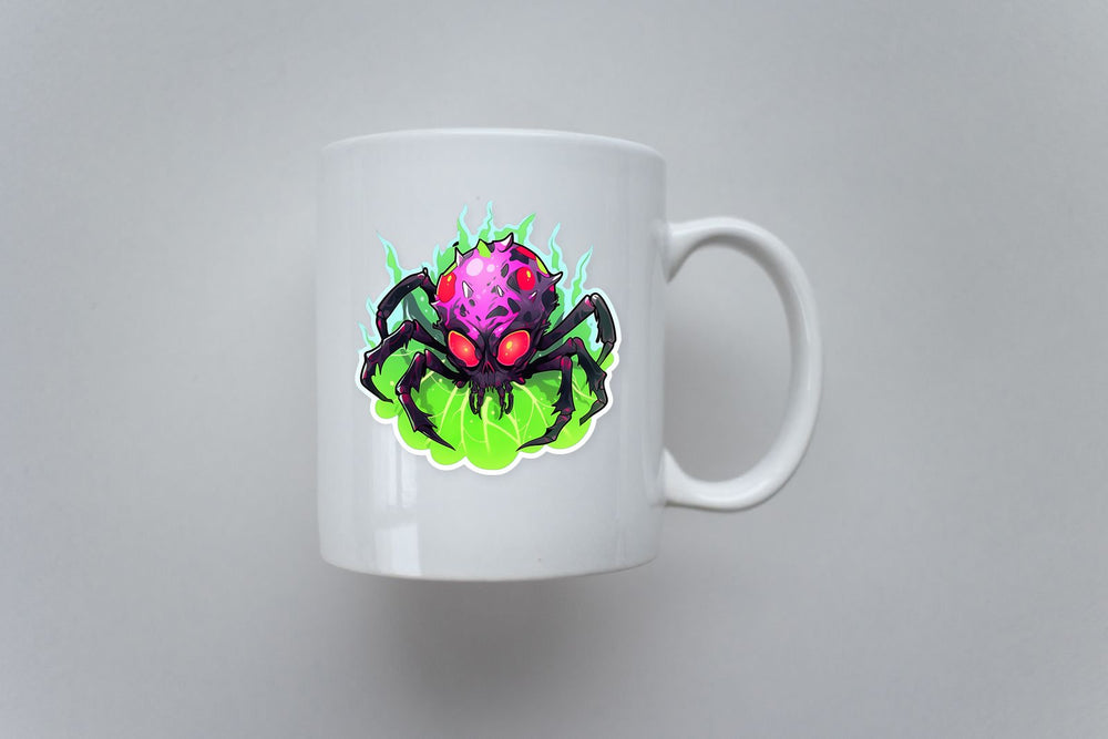 Scary Toxic Spider Sticker
