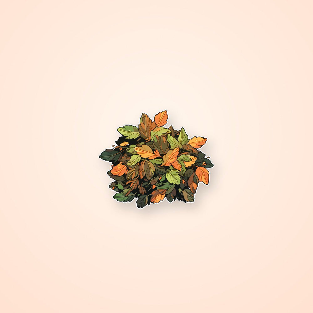 Pile of Autumn Leaves Sticker