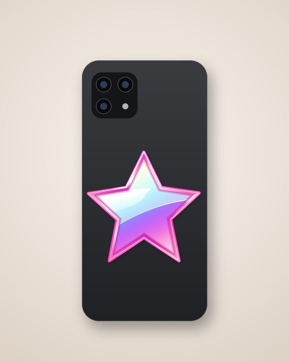Gradient Pink Star Clipart