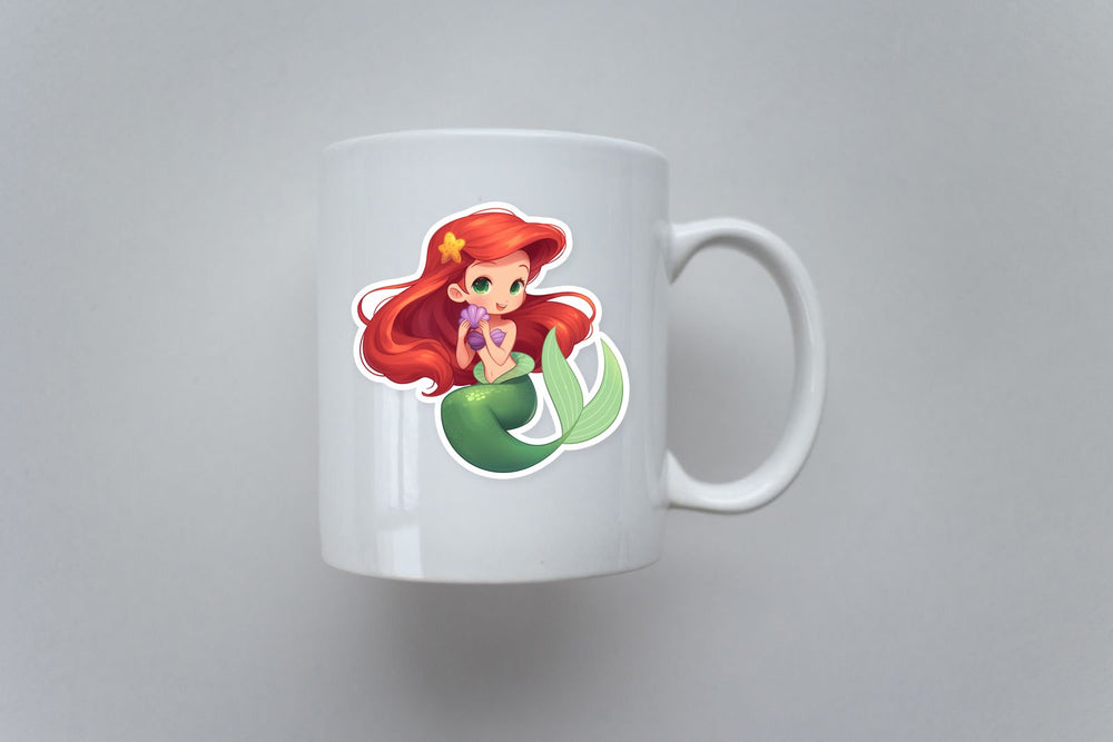 Chibi Ariel Little Mermaid Disney Sticker