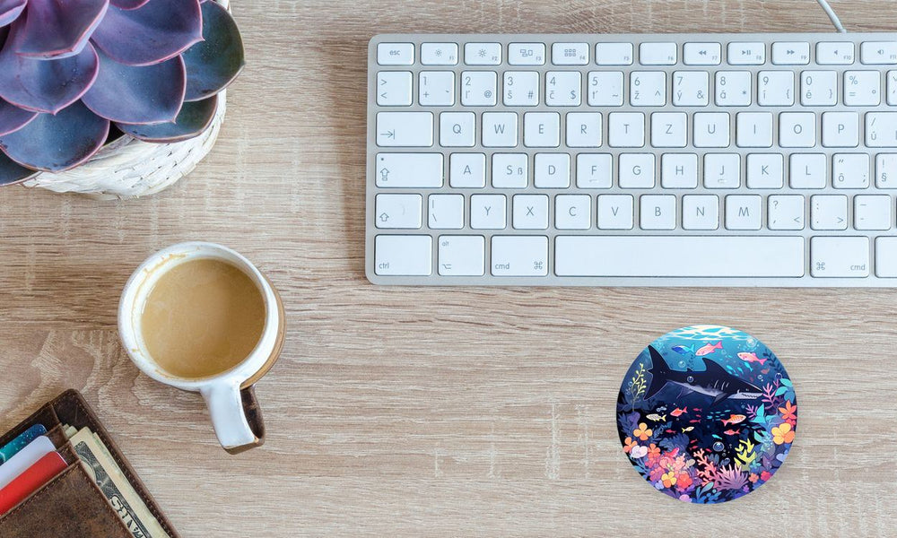 Underwater World Round Sticker