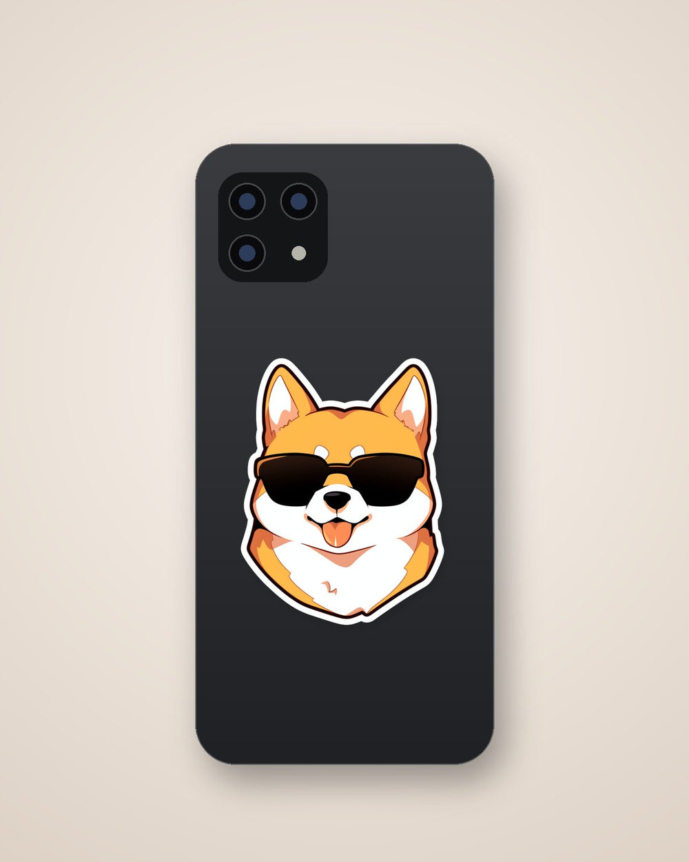 Cool Dog with Glasses Sticker