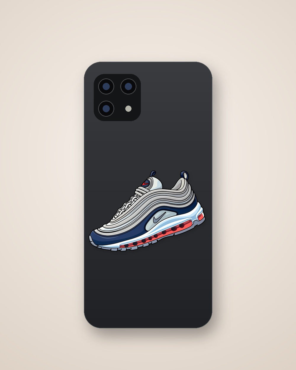 Nike Air Max 97 Platinum Navy Shoe Sticker