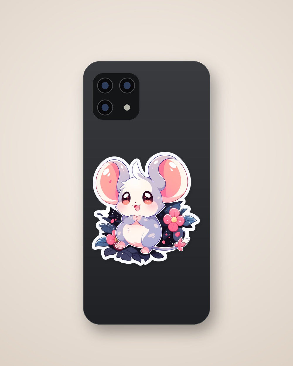 Cute Mouse with Big Ears Sticker
