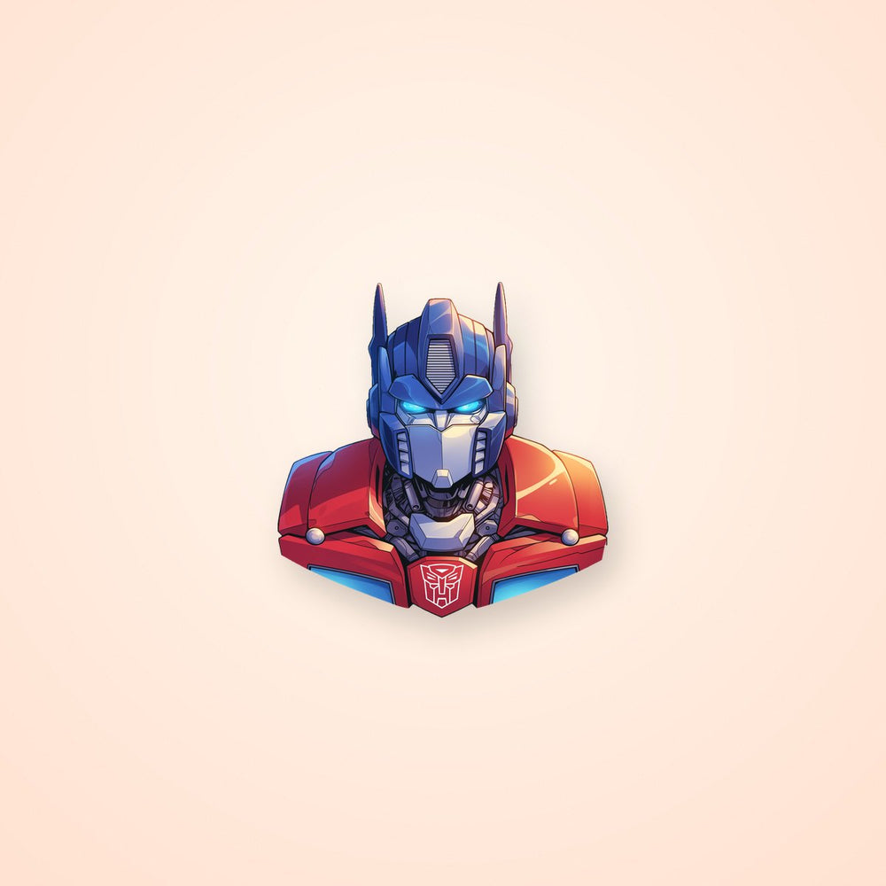 Aesthetic Optimus Prime Transformer Sticker