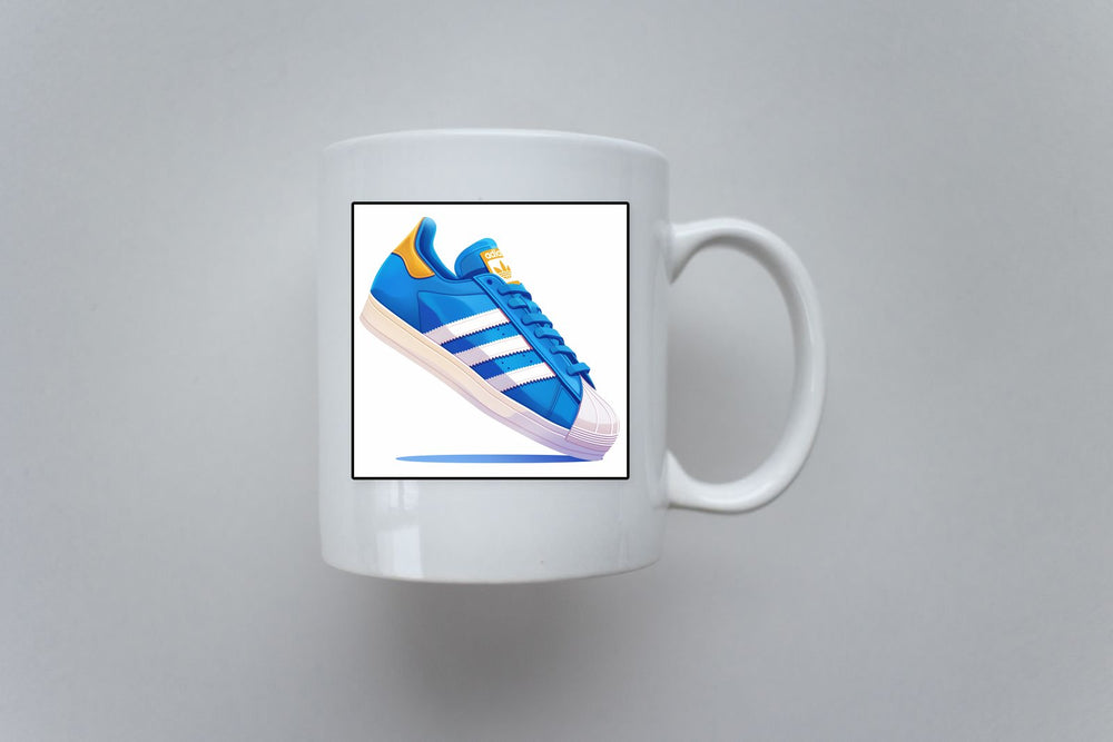 Blue Adidas Sneaker Sticker