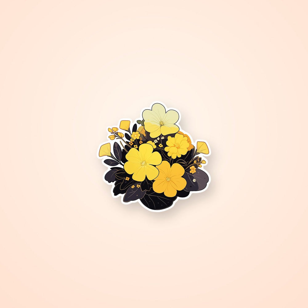 Beautiful Yellow Flowers Sticker