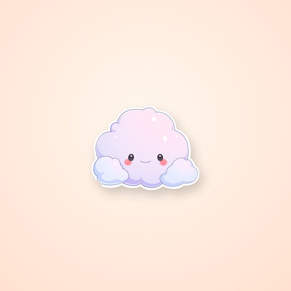 Cute Smiling Cloud Sticker