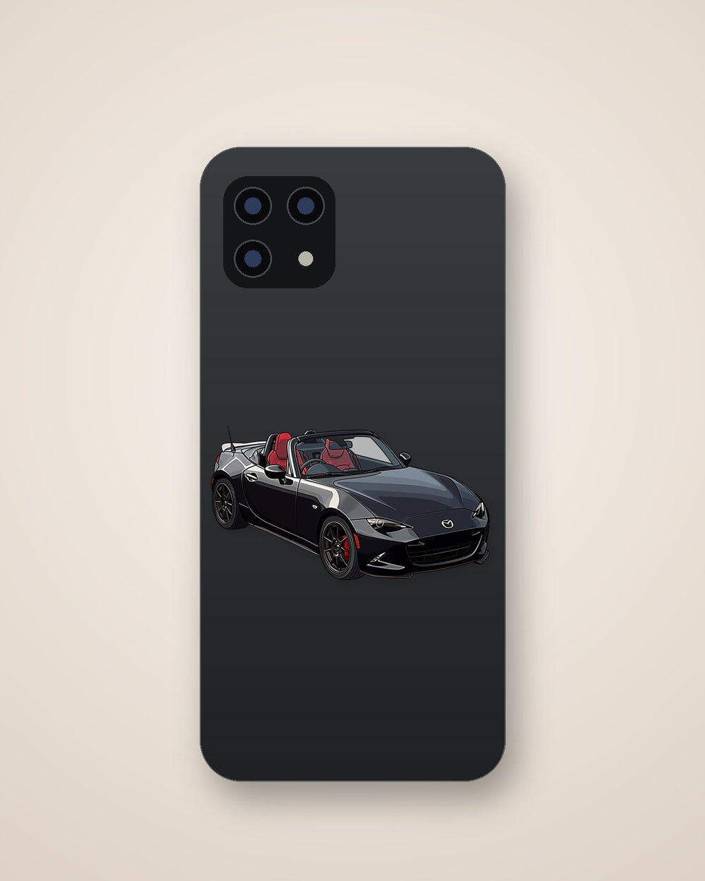 Black Mazda Mx-5 Car Sticker
