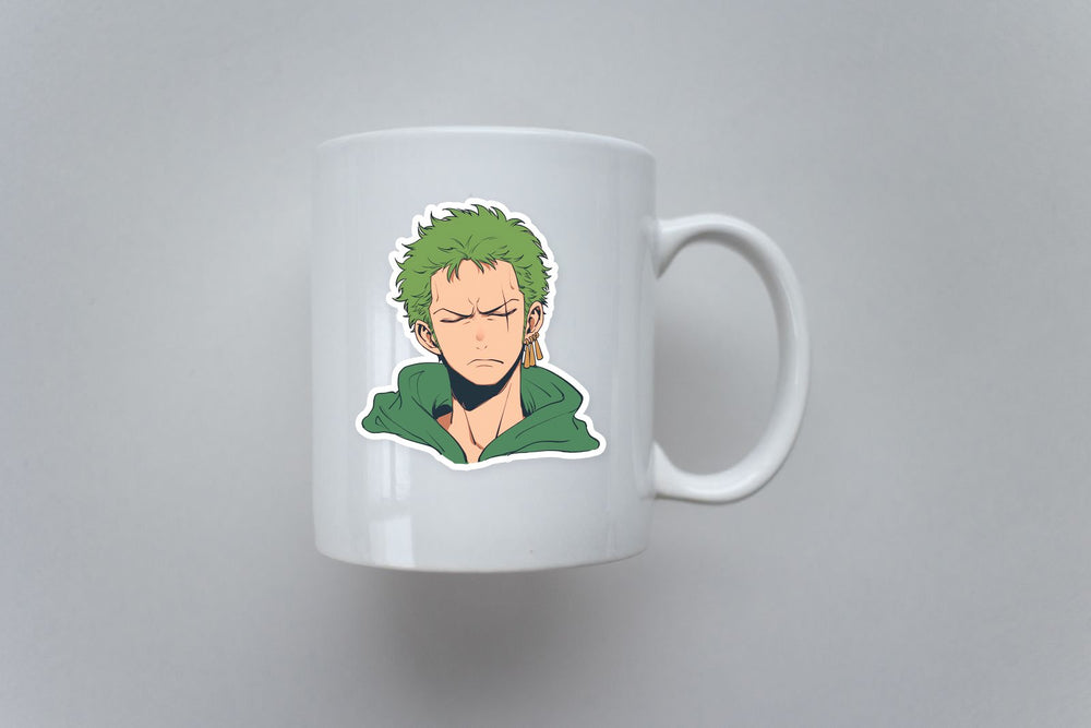 Roronoa Zoro Funny Face Anime Sticker