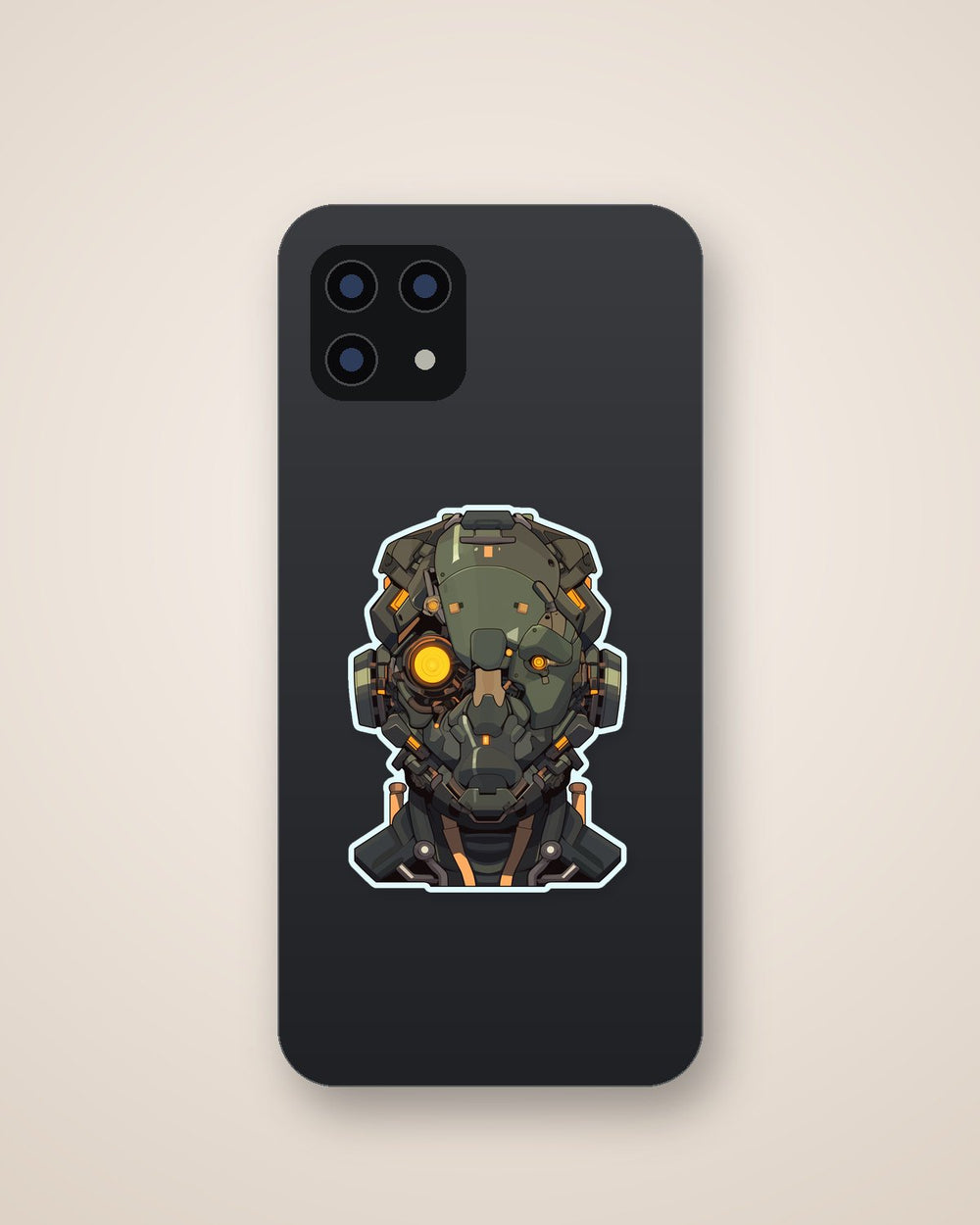 Cybernetic Head Sticker