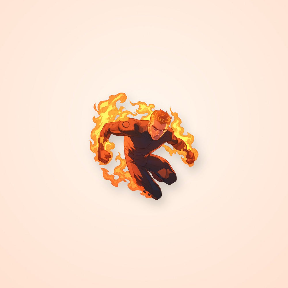 Amazing Human Torch Marvel Sticker