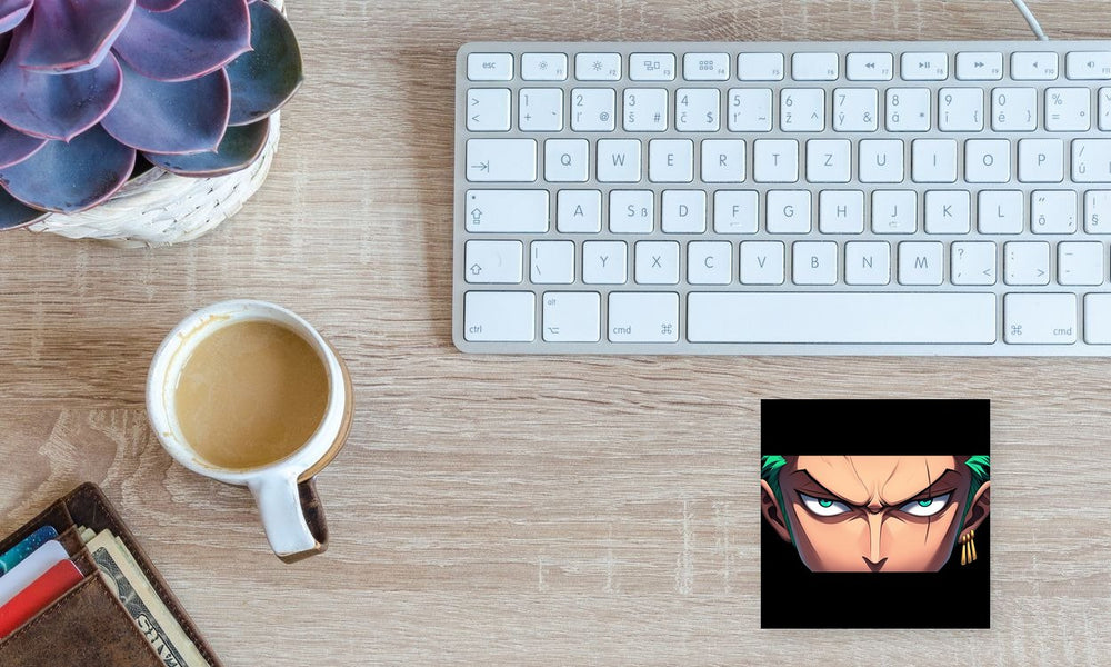 One Piece Zoro Intense Stare Sticker