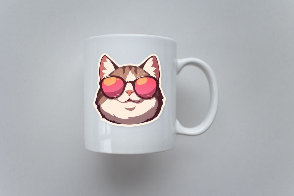 Cool Cat in Sunglasses Sticker