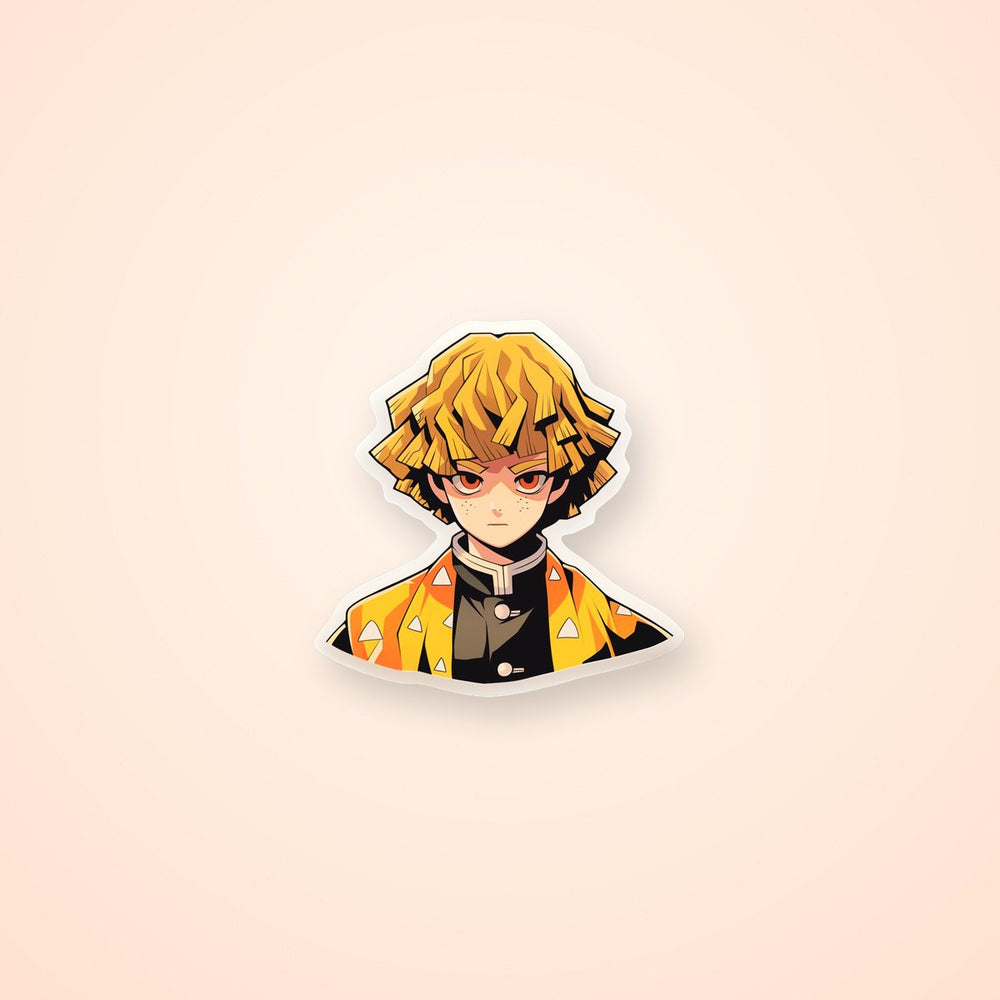 Aesthetic Zenitsu Bust Sticker