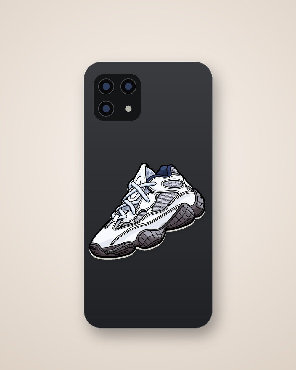 White Adidas Yeezy 500 Sticker