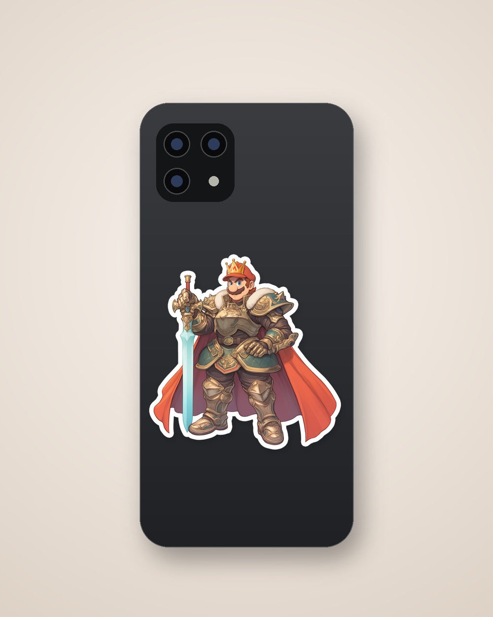 King Mario Fantasy Armor Sticker