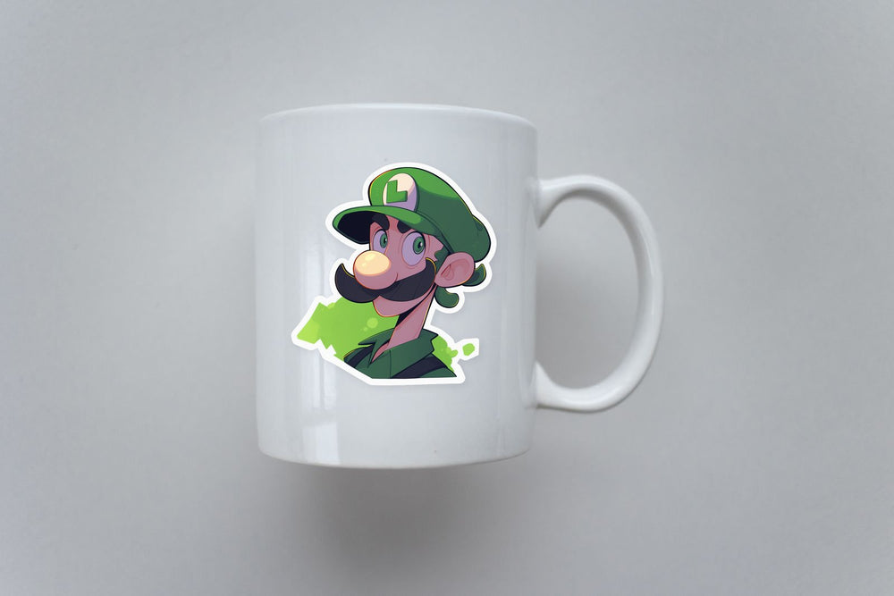 Super Mario Luigi Aesthetic Sticker
