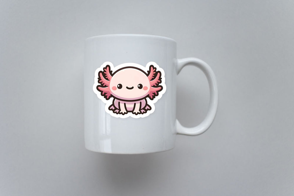 Cute Axolotl Kawaii Style Sticker