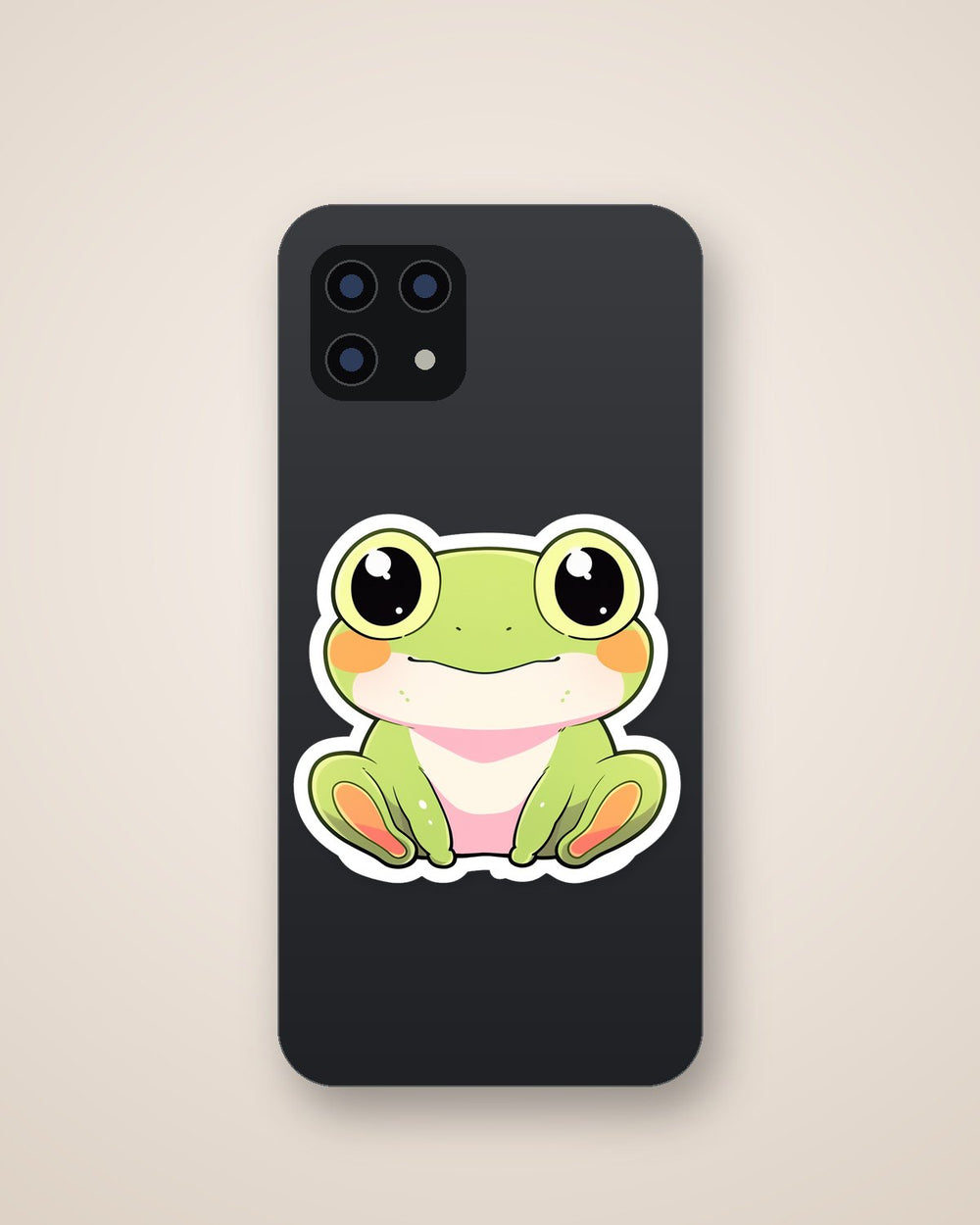 Cute Big-Eyed Frog Sticker