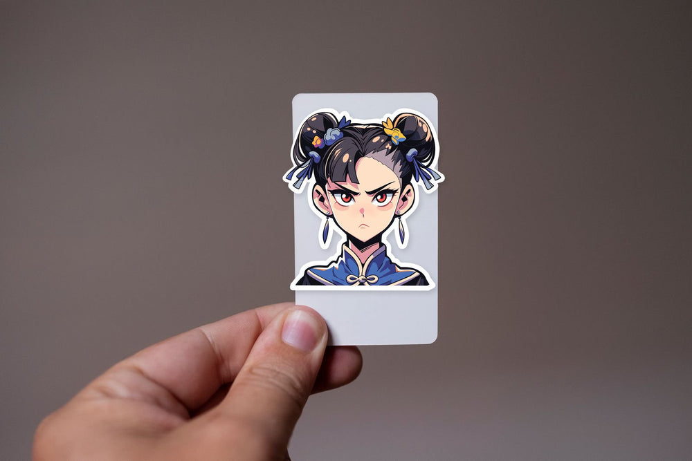 Street Fighter Serious Chun-Li Sticker