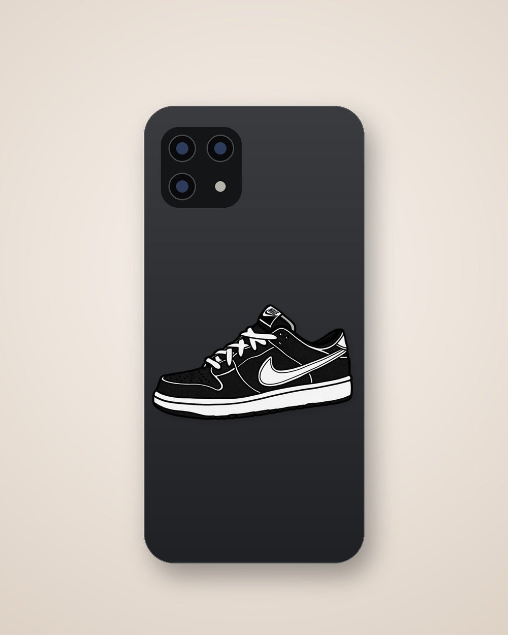 Nike Dunk Low Black & White Sticker